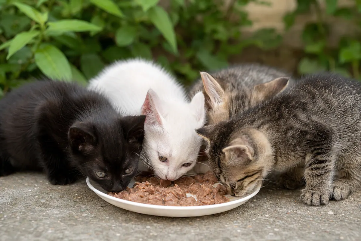 Groupe de chatons illustrant la prolifération rapide